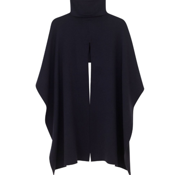 COS Wool Turtleneck Poncho / Black - Picture 1 of 3